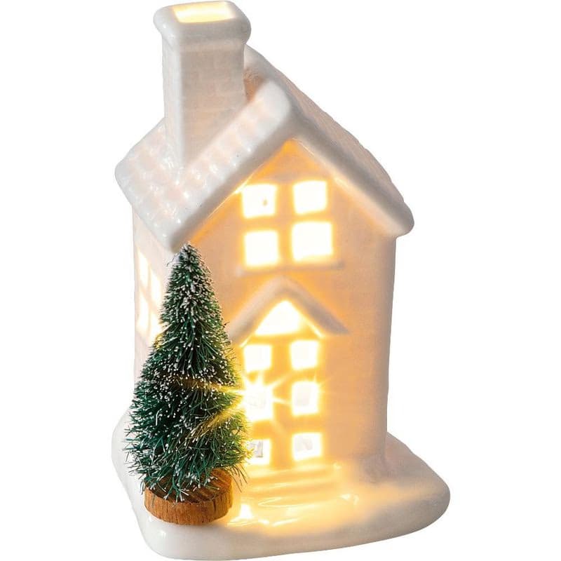 RXL 391 Porcelán domček LED 11,5cm RETLUX 5