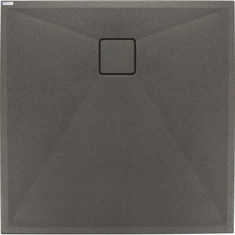 DEANTE - Correo antracit metalic - Granitová sprchová vanička, štvorcová, 90x90 cm KQR_T41B 2