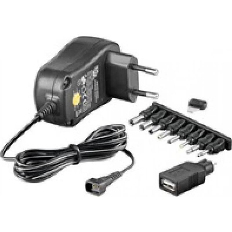 Goobay Univerzálny napájací adaptér 230V/3-12V jednosmerný 300mA 2
