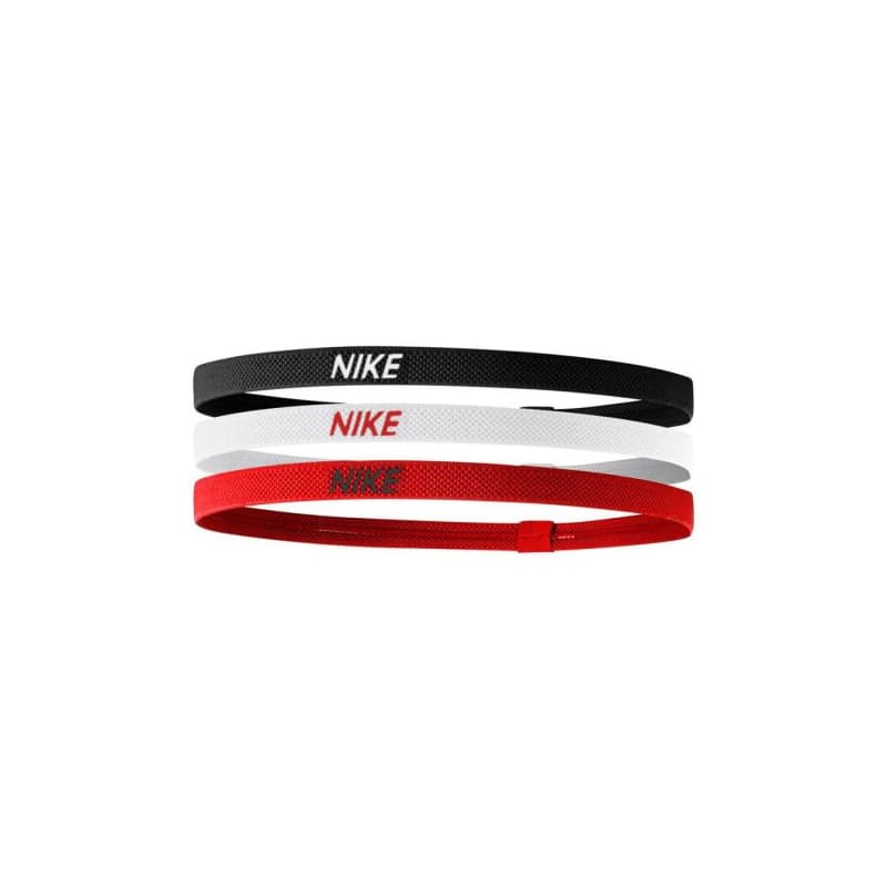 Čelenka NIKE ELASTIC HAIRBANDS 3PK BK WH UR