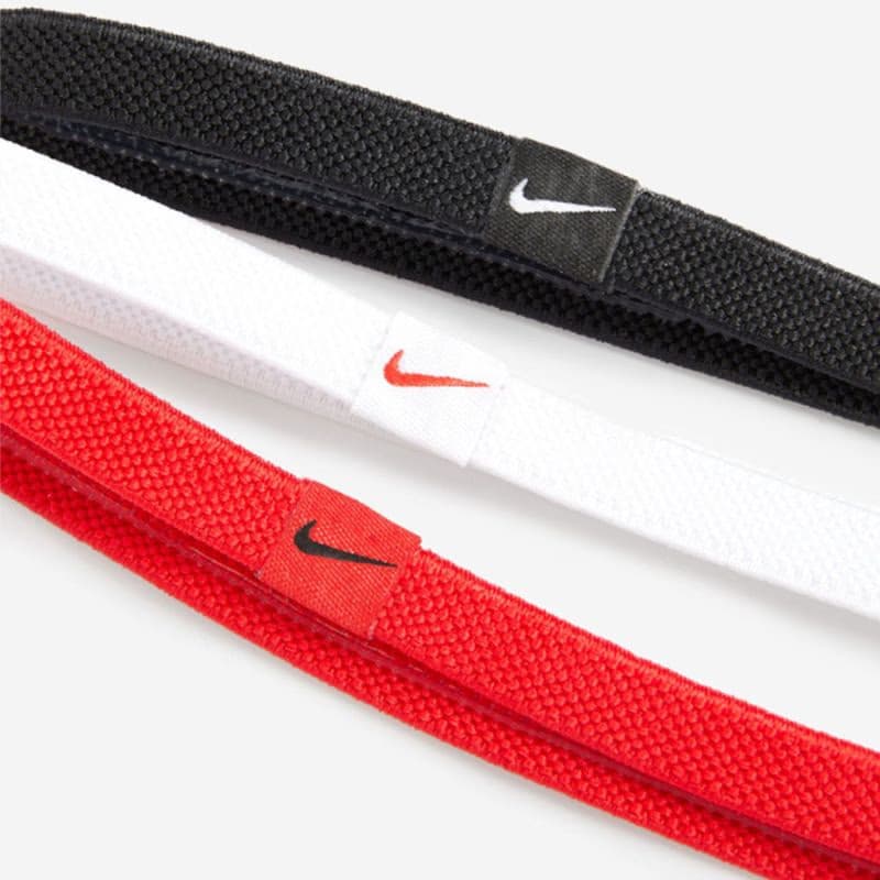 Čelenka NIKE ELASTIC HAIRBANDS 3PK BK WH UR 5