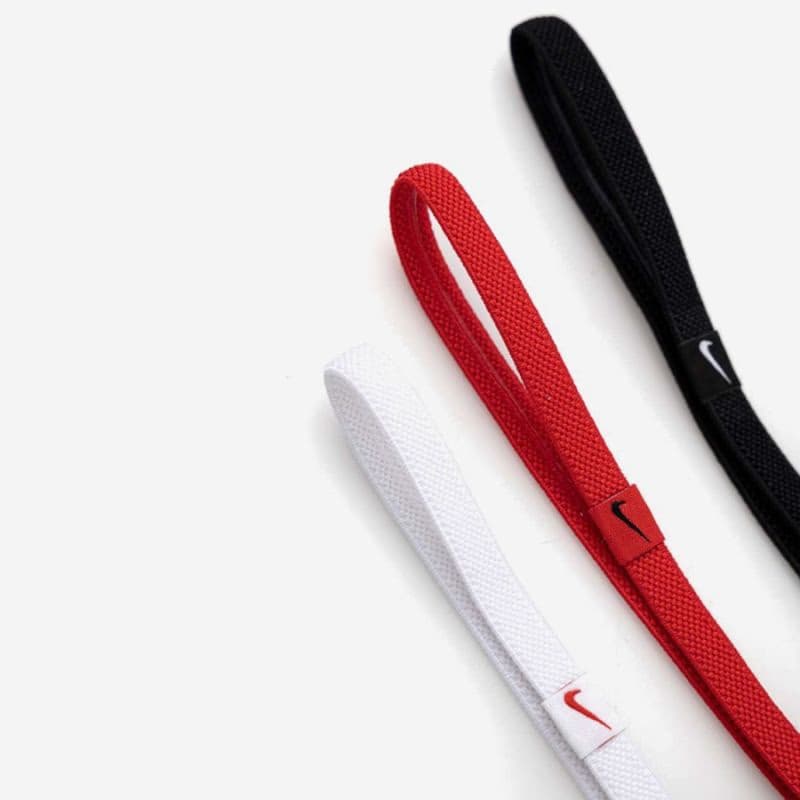 Čelenka NIKE ELASTIC HAIRBANDS 3PK BK WH UR 6