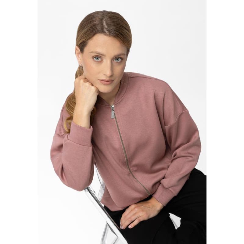 Dámska mikina so zipsom VOLCANO B-CHERRY-401-PINK 2