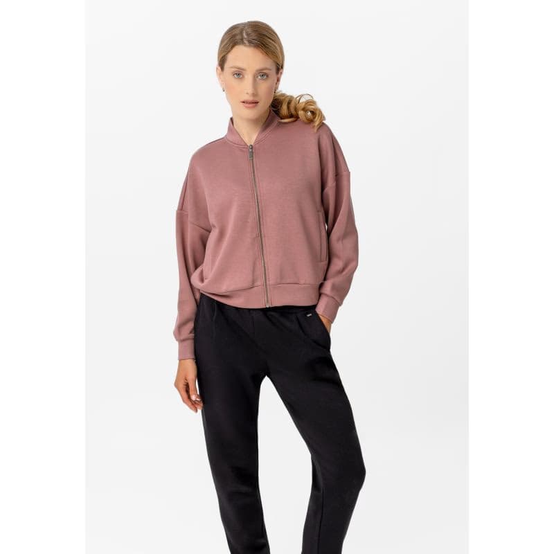 Dámska mikina so zipsom VOLCANO B-CHERRY-401-PINK 4