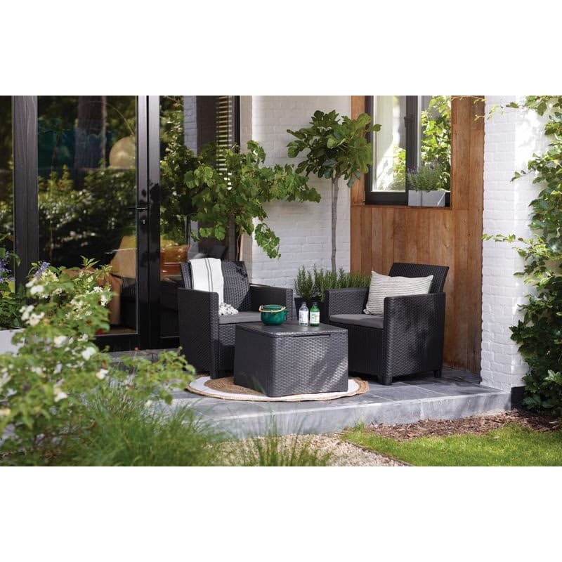 KETER Záhradný set CLARA balcony storage table | grafit 3