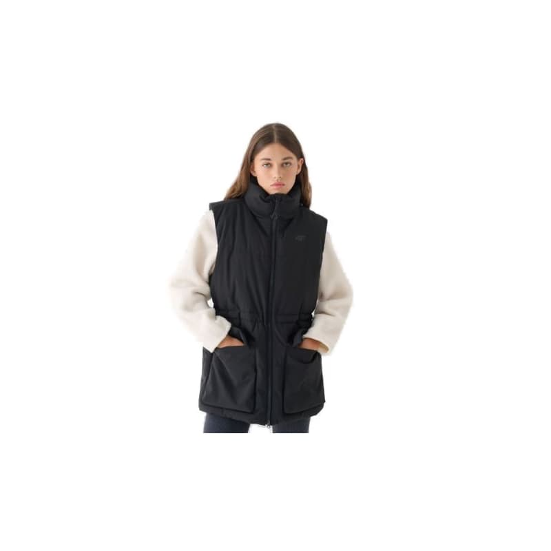 Dámska vesta 4F VEST JACKET-WAW24TVJAF135-20S-DEEP BLACK 1