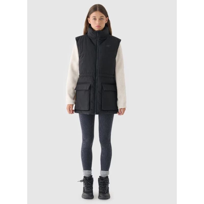 Dámska vesta 4F VEST JACKET-WAW24TVJAF135-20S-DEEP BLACK 5