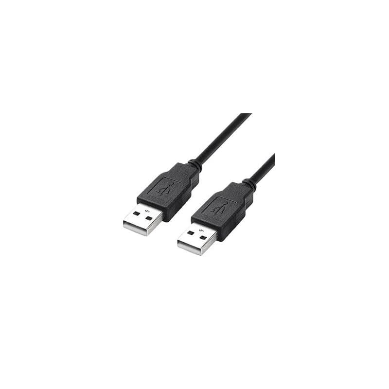 USB kábel (2.0), USB A samec - USB A samec, 1.8m, čierny, High Speed, DOPRADE 1