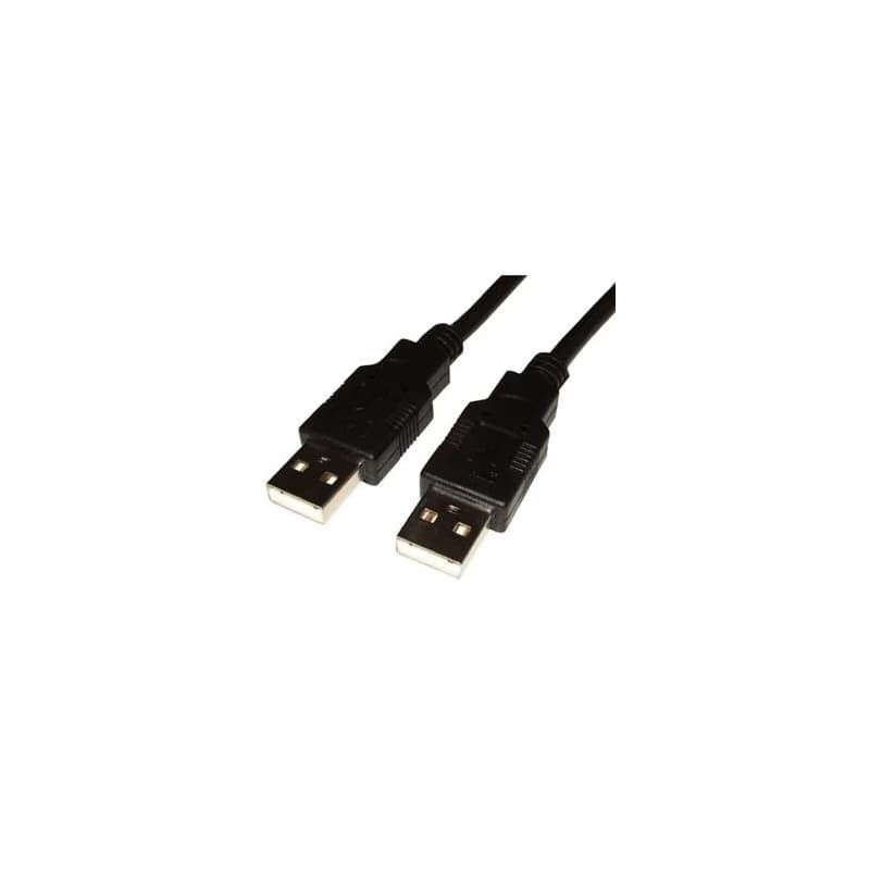 USB kábel (2.0), USB A samec - USB A samec, 1.8m, čierny, High Speed, DOPRADE 2