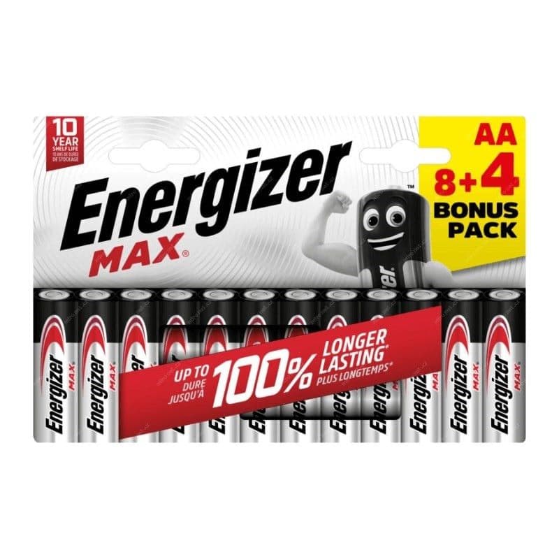 Energizer LR6/12 Max AA 8+4 zadarmo 1