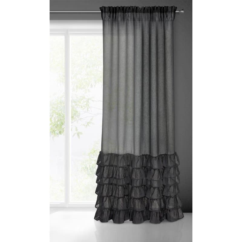 ArtFir Záclona DOLLY K | čierna 140 x 250 cm 3
