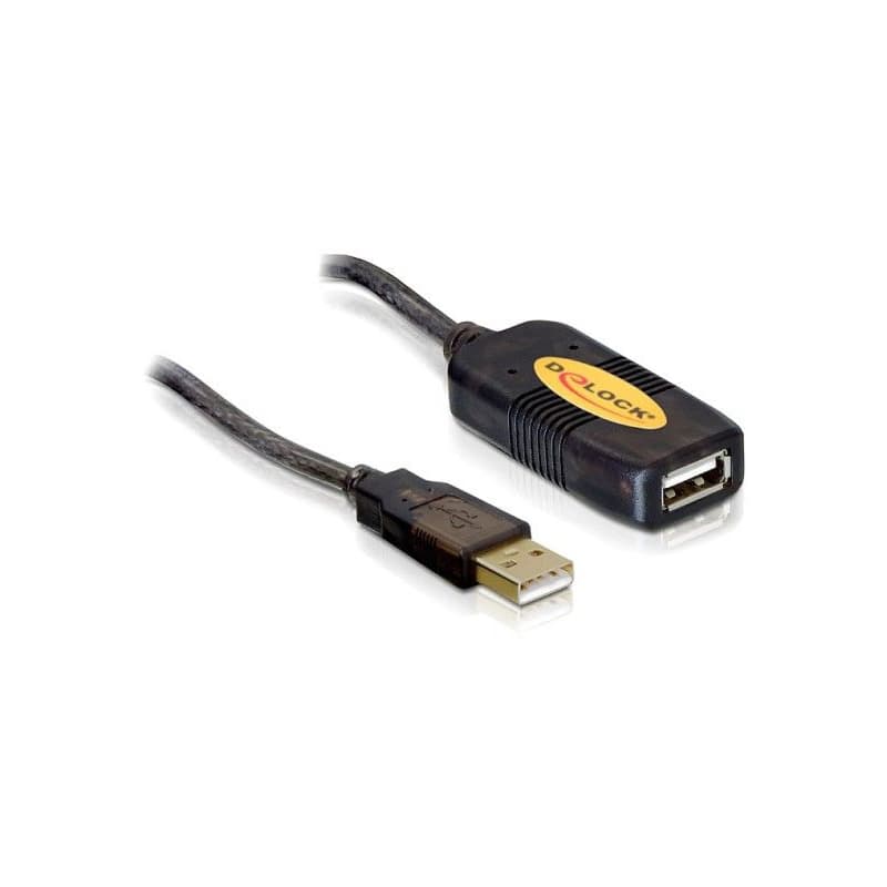 Delock USB 2.0 kábel, predlžujúci AA samec/samica 10m, aktívny 1
