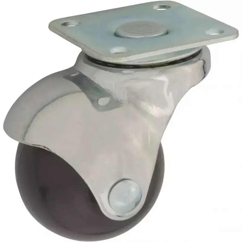 Nábytkové koliesko guľové Ø40mm/40kg, doska otočná