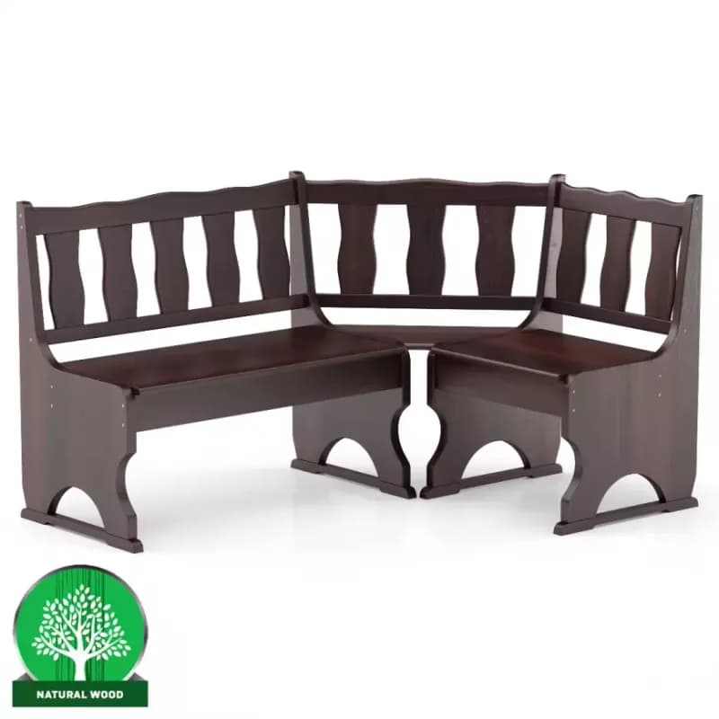 Rohová lavica borovica NR101-150x86x110 orech 1