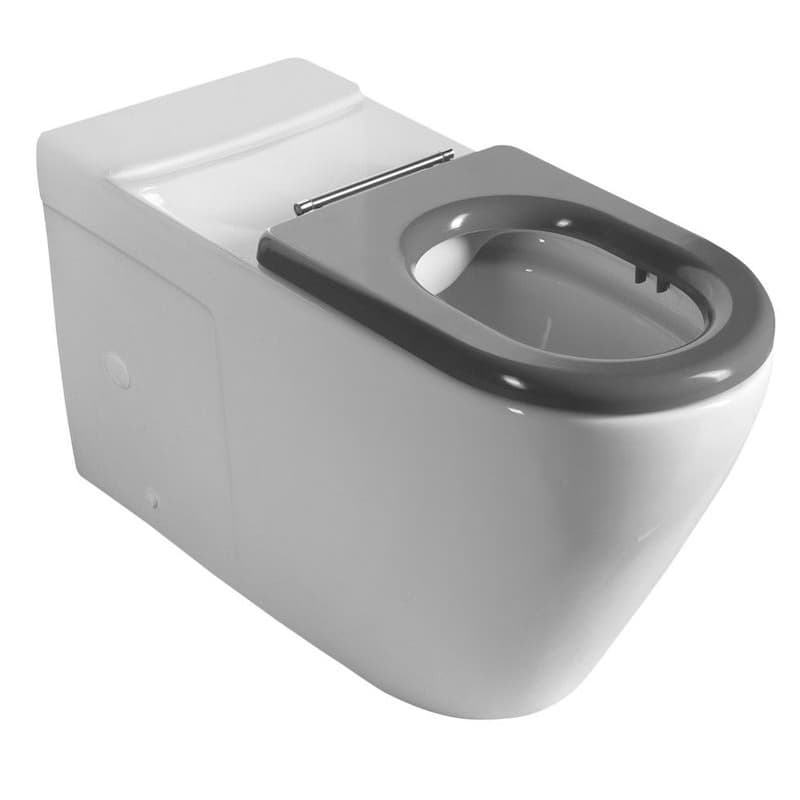SAPHO - MEDIC RIMLESS misa pre kombi WC, spodný/zadný odpad, biela MC102-111