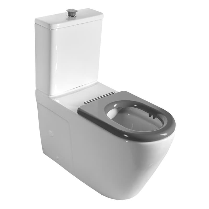 SAPHO - MEDIC RIMLESS misa pre kombi WC, spodný/zadný odpad, biela MC102-111 2