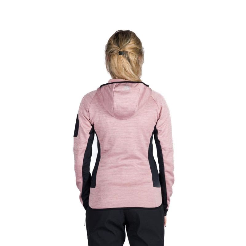 Dámska turistická mikina so zipsom NORTHFINDER COLEEN-521roseblack 2