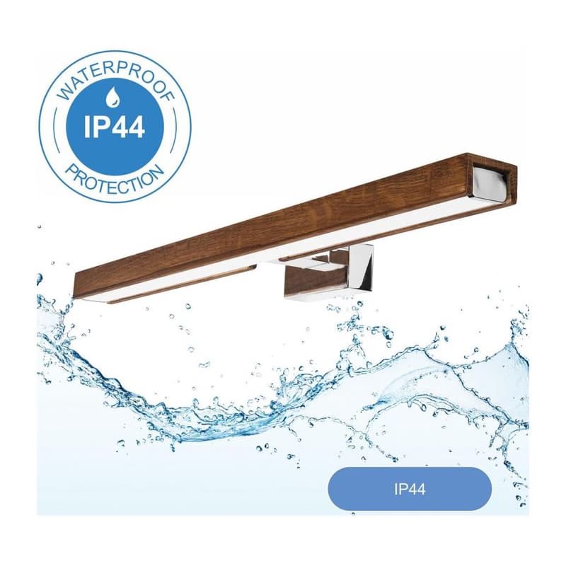 Brilagi-LED Kúpeľňové osvetlenie zrkadla WOODY MIRROR LED/12W/230V IP44 dub/chro 8590828607564