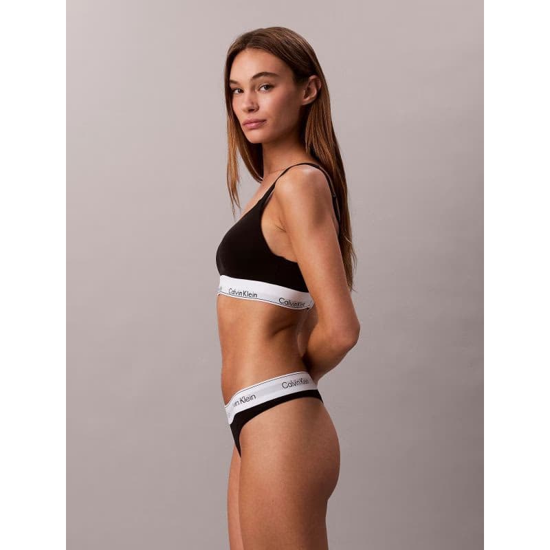 Dámska podprsenka CALVIN KLEIN Lift Bralette Icon Cotton Modal black 3