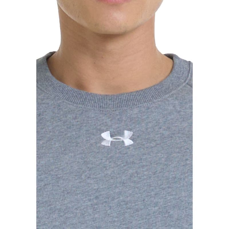 Pánska zateplená mikina UNDER ARMOUR UA Rival Fleece Crew-GRY I 2