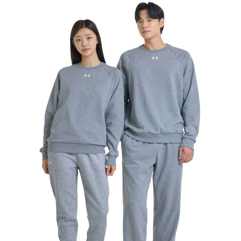 Pánska zateplená mikina UNDER ARMOUR UA Rival Fleece Crew-GRY I 5