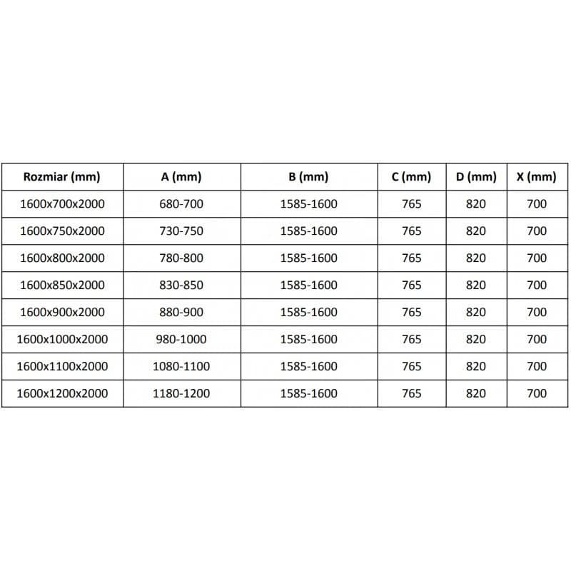 MEXEN/S - Velár sprchovací kút, posuvné dvere 160 x 85, dekor, čierna 871-160-085-31-70 2