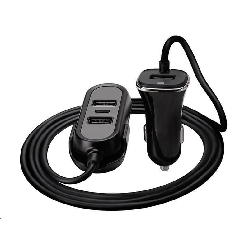 TRACER nabíjačka do auta 12-24V Multicharge 3xUSB 7, 2A + PD 18W