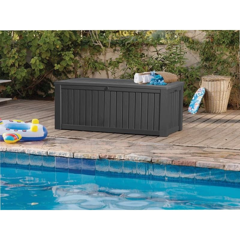 KETER Úložný box WOODROCK 570L | grafit 2