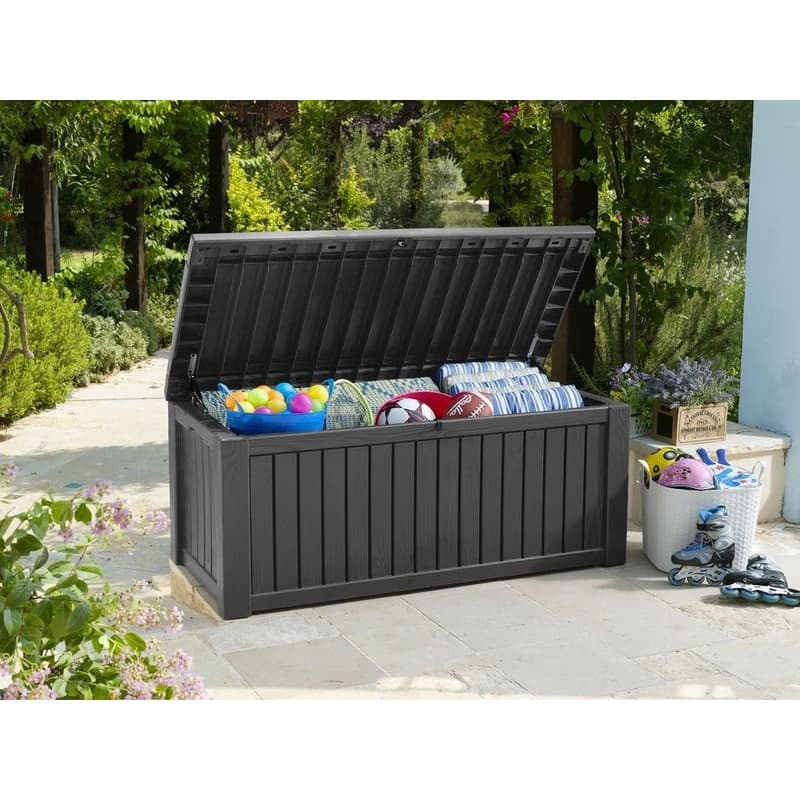 KETER Úložný box WOODROCK 570L | grafit 4