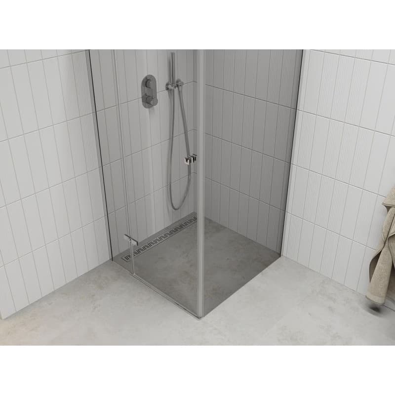 MEXEN/S - ROMA sprchovací kút 80x80, transparent, chróm 854-080-080-01-00 4