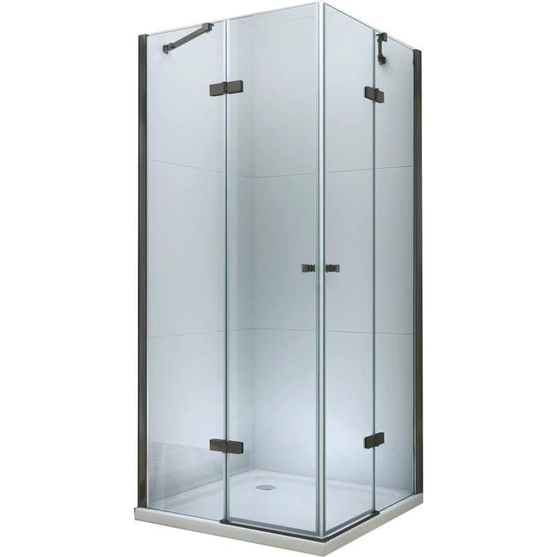 MEXEN/S - LIMA sprchovací kút 100x90, transparent, čierna 856-100-090-70-00-02