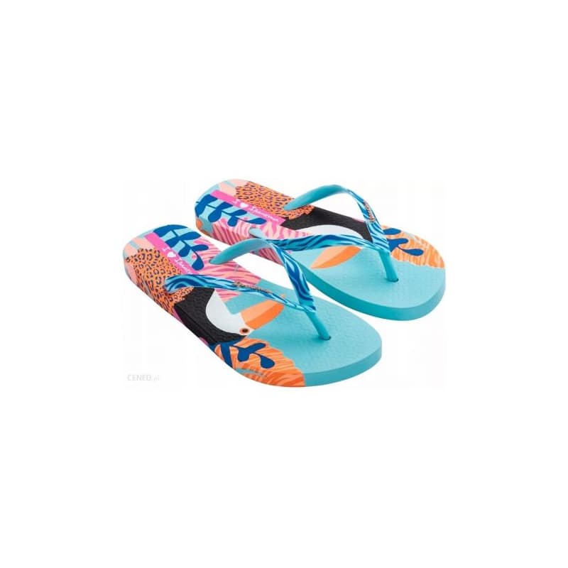 Dámske žabky (plážová obuv) IPANEMA Selva blue orange 1