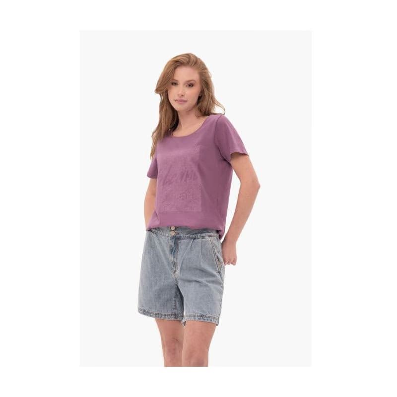 Dámske tričko s krátkym rukávom VOLCANO PEPI-402-VIOLET 3
