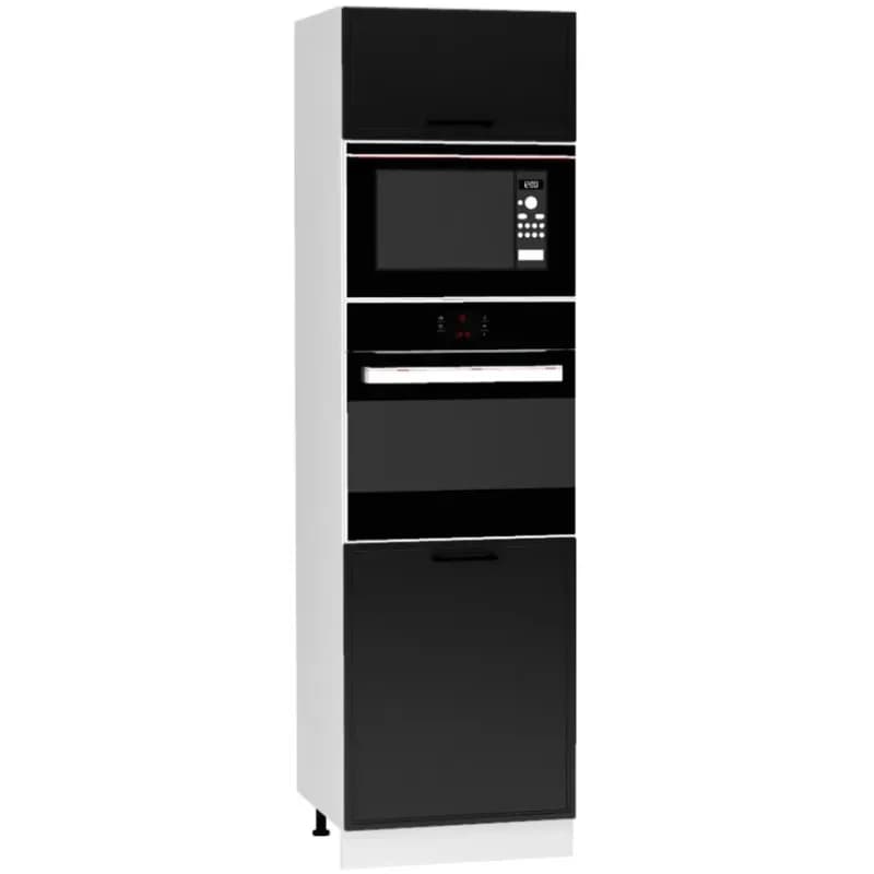 Kuchynská skrinka Emily D60PK MV 2133 PL čierny hrášok 1