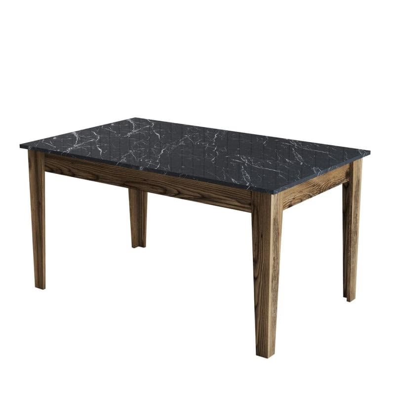 Jedálenský stôl Milan 518 - Walnut, Black 2