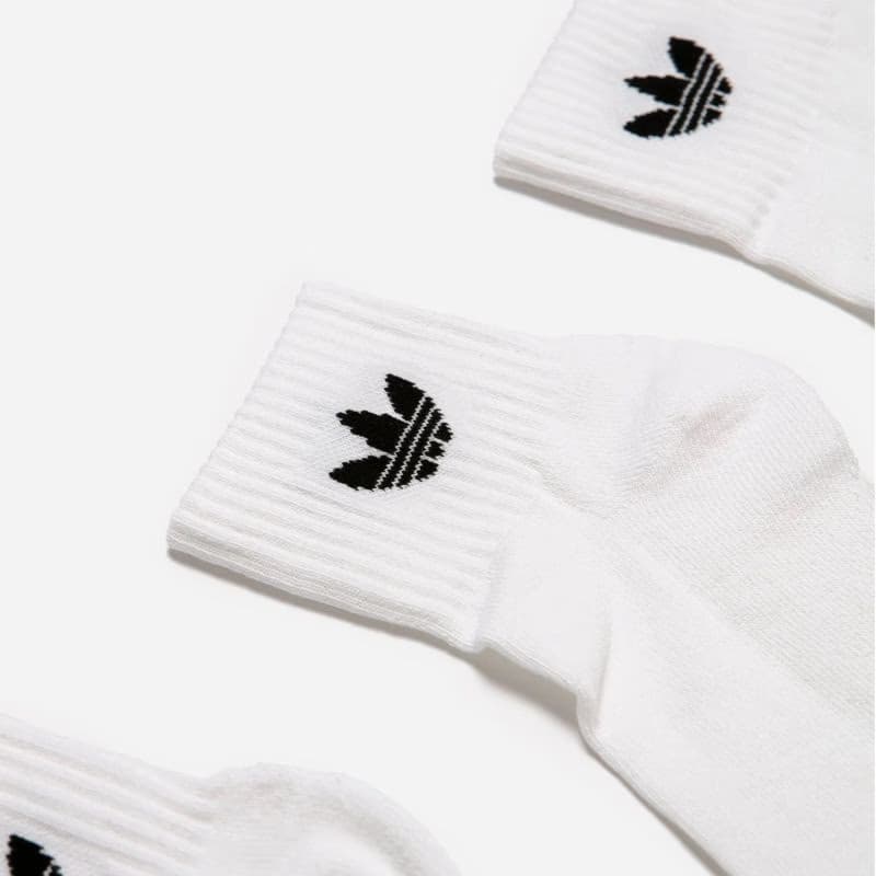 Ponožky ADIDAS ORIGINALS 3 PACK - MID ANKLE SCK-WHIT 3