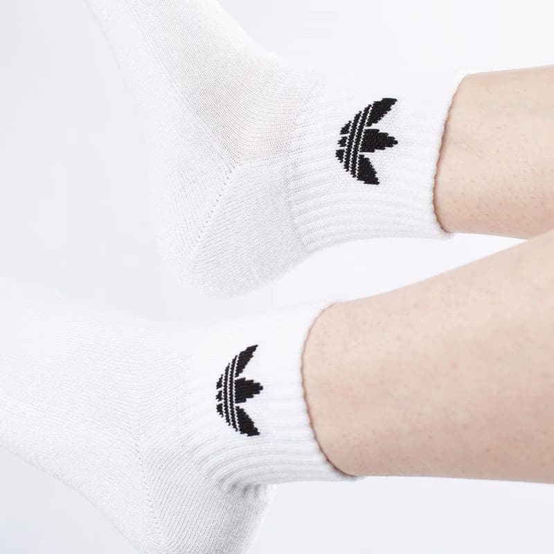 Ponožky ADIDAS ORIGINALS 3 PACK - MID ANKLE SCK-WHIT 4