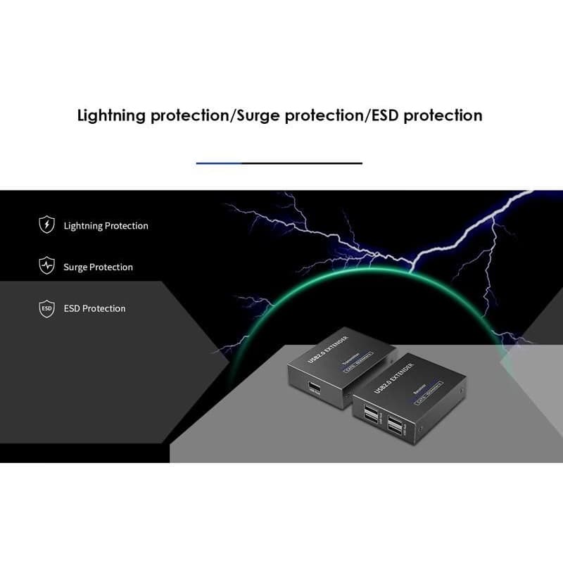 PremiumCord 4-port USB 2.0 extender po Cat5/Cat5e/Cat6 do 150m 5