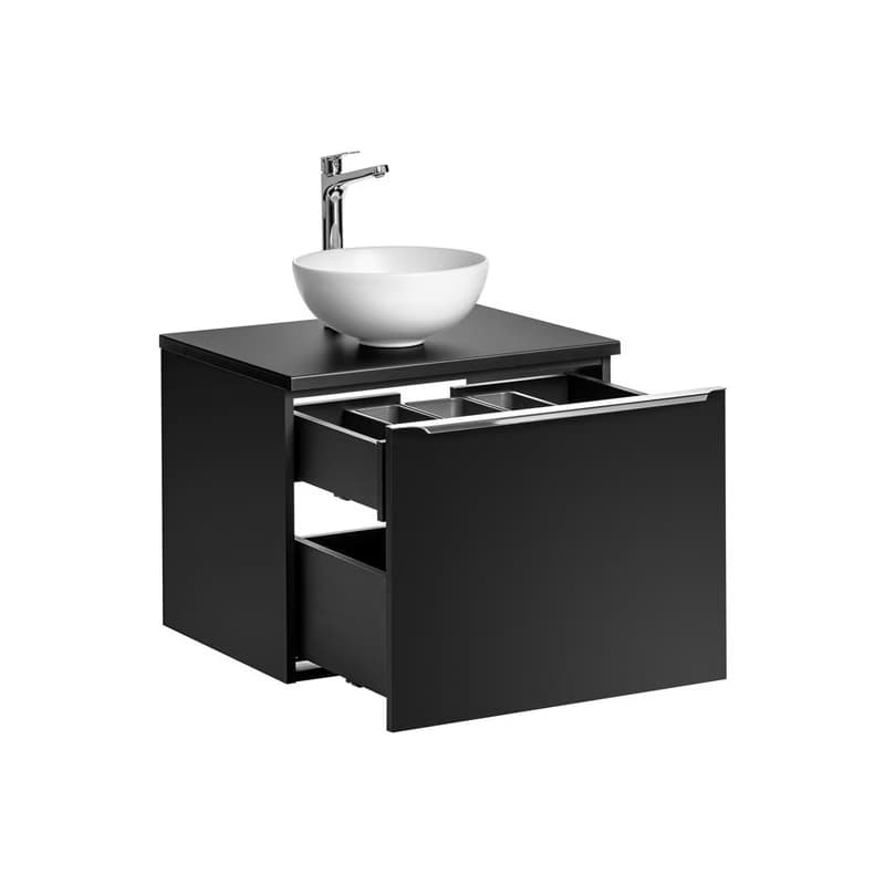ArtCom Kúpeľňová skrinka s umývadlom a doskou SANTA FE Black DU60/1 | 60 cm 3