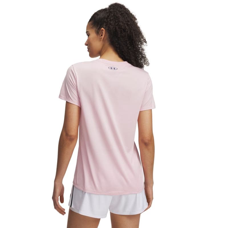Dámske tréningové tričko s krátkym rukávom UNDER ARMOUR UA TECH PTH GRAPHIC SSC-PNK 2