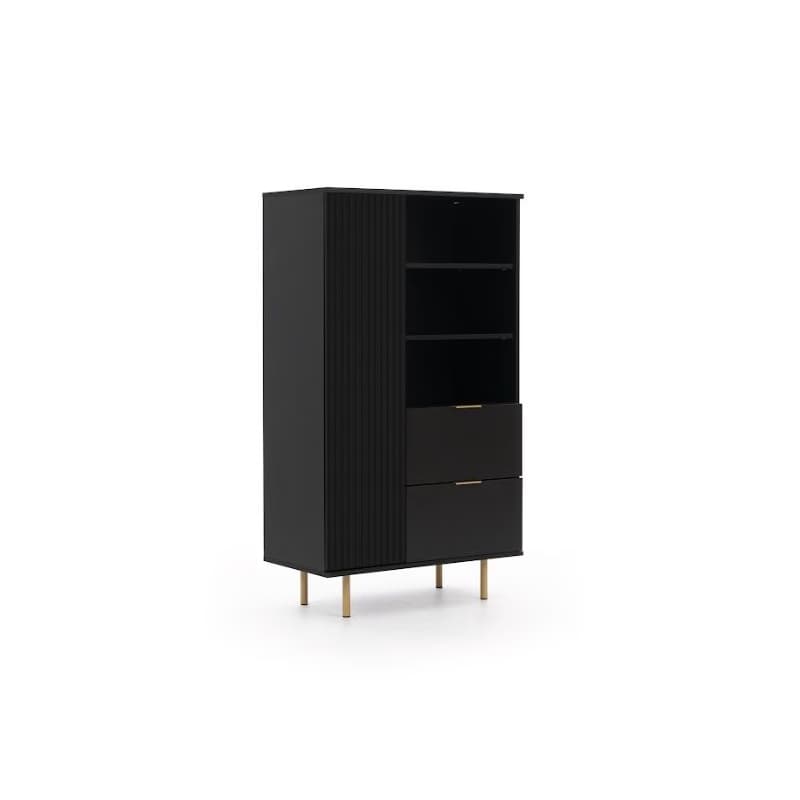 ArtGiB Vitrína NUBIA NB-04 | čierna 4