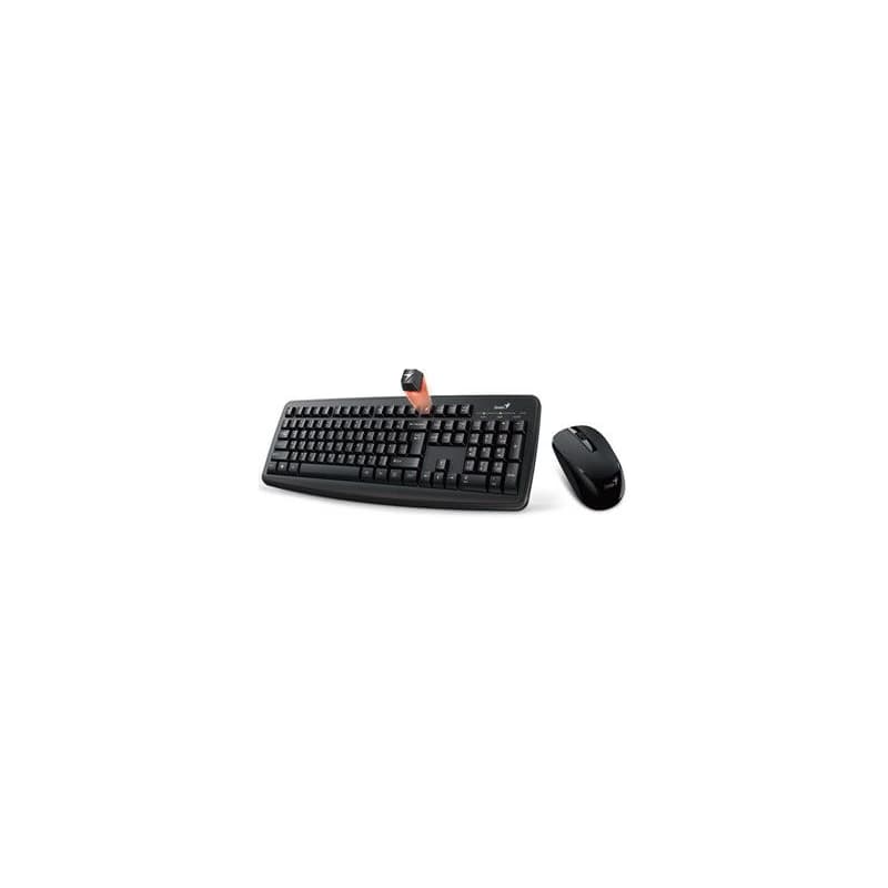 Genius Smart KM-8100 sada klávesnica bezdrôtová US, čierna s bezdrôtovou optickou myšou, AAA, klasická, 2.4 [Ghz] 1