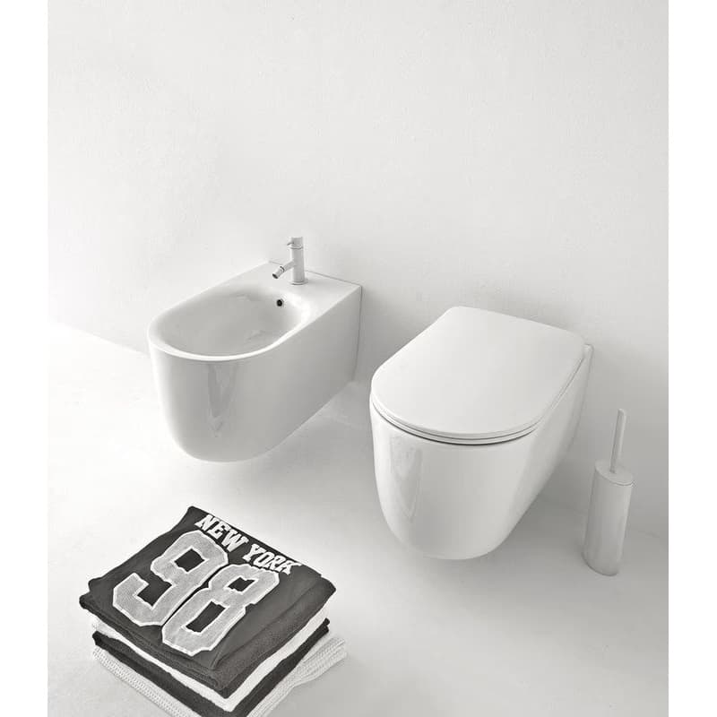 KERASAN - NOLITA závesná WC misa, Rimless, 35x55cm, biela 531401 5