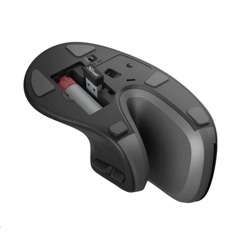 TRUST ergonomická vertikálna myš Verro Wireless Ergonomic Mouse, black 4