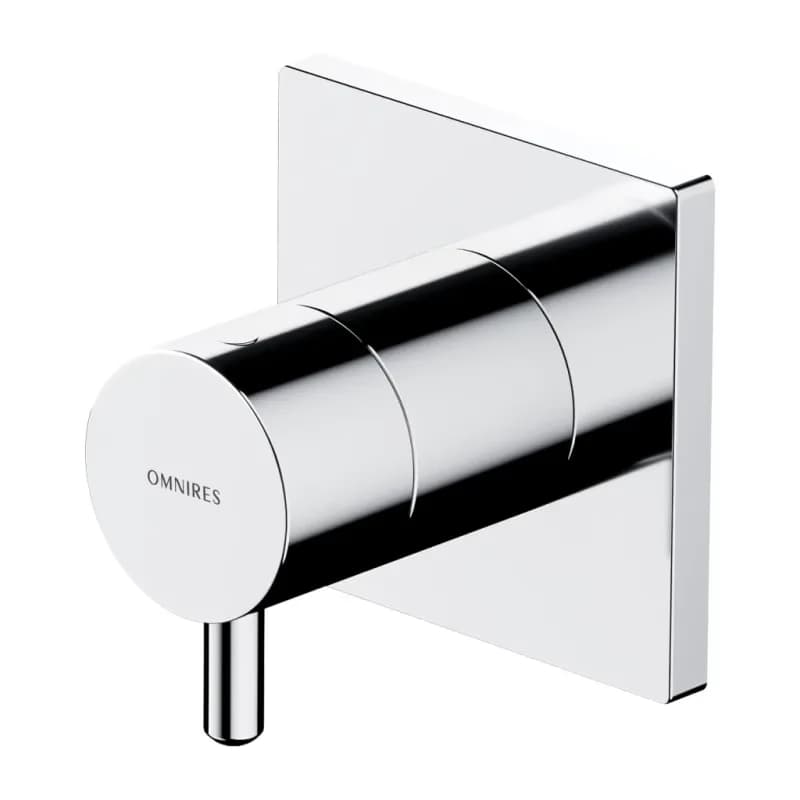 OMNIRES - Y 3-výstupový spínač pod omietku chróm /CR/ Y1263/KCR 2
