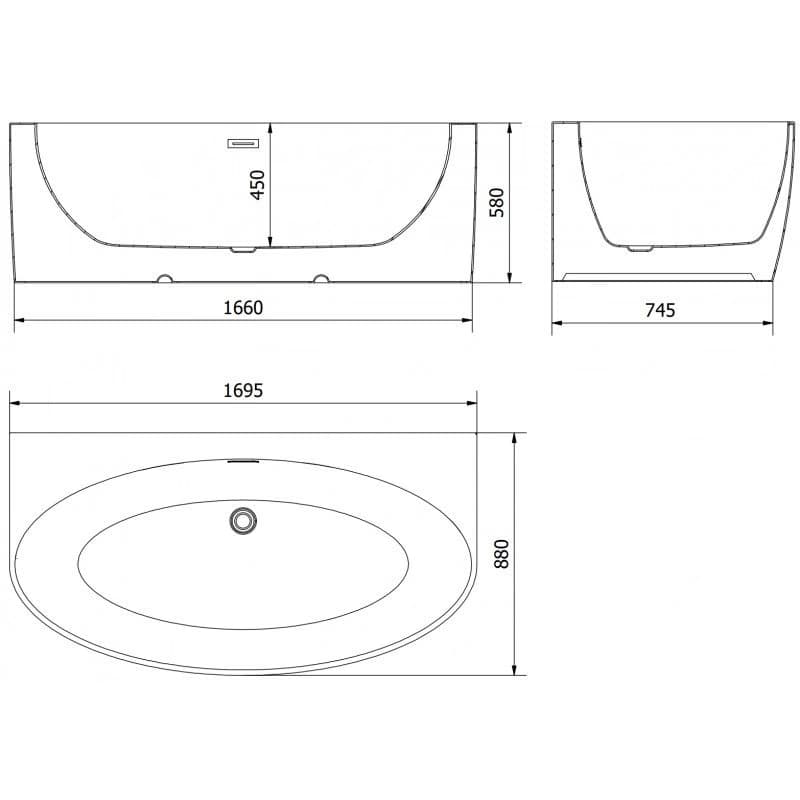 Mexen Bruna 170 x 88 cm 52731708800-70 3