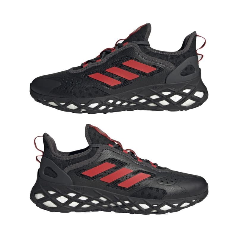 Pánska rekreačná obuv ADIDAS Web Boost core black red carbon 3