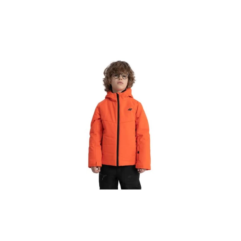 Chlapčenská lyžiarska bunda 4F JUNIOR TECHNICAL JACKET-JAW23TTJAM298-70S-ORANGE 1