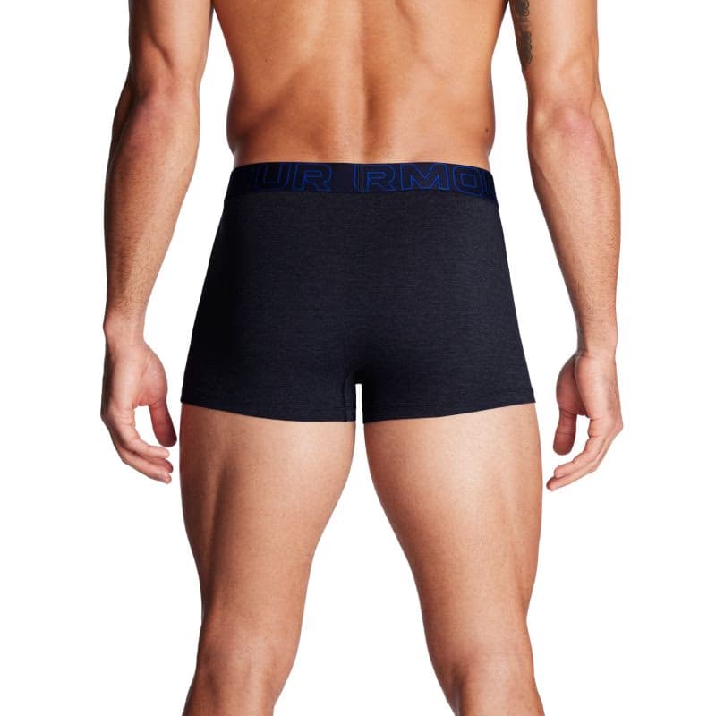 Pánske boxerky UNDER ARMOUR 3 PACK-UA PERFORMANCE COTTON SOLID 3in-BLU 3