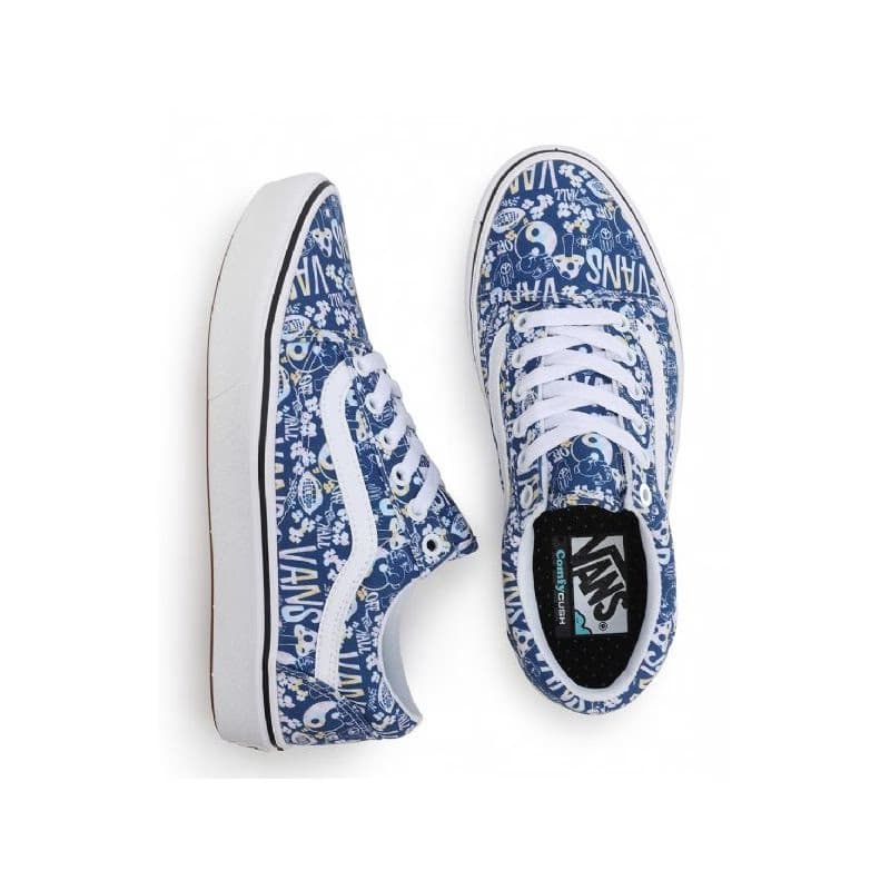 Dámska rekreačná obuv VANS UA ComfyCush Old Skool (Pastel Tie Dye) multi true white 3